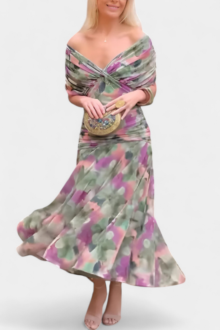 Amaris - Elegant Off-Shoulder Dress