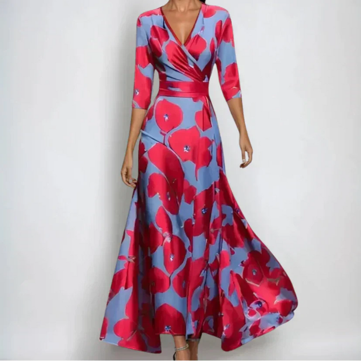 Lucia | Graceful Floral Evening Dress