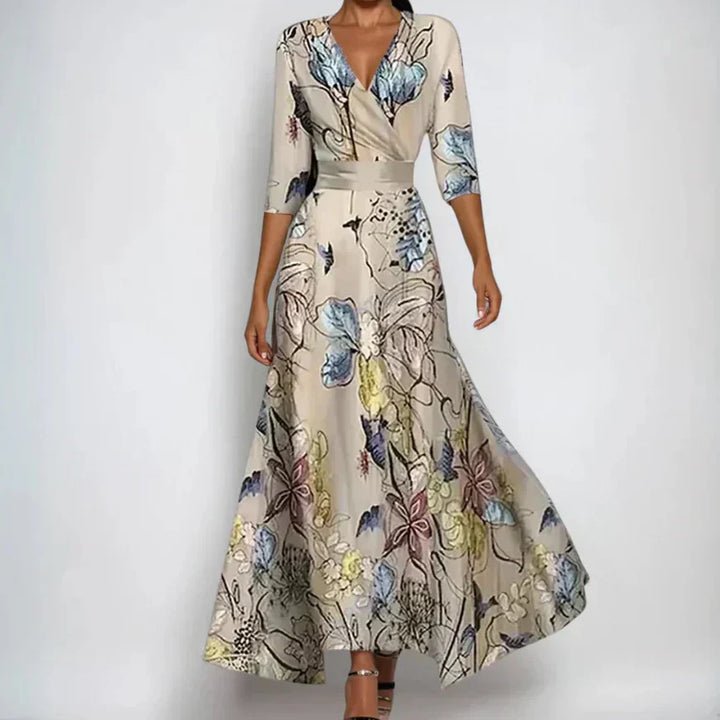 Lucia | Graceful Floral Evening Dress