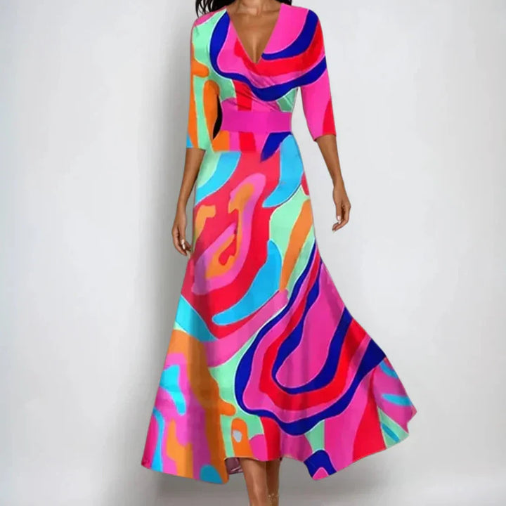 Emily | Graceful Floral Evening Dress