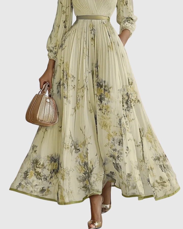 Darla - Pleated Elegance Dress