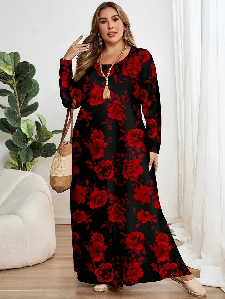 Elegant Floral Maxi Dress