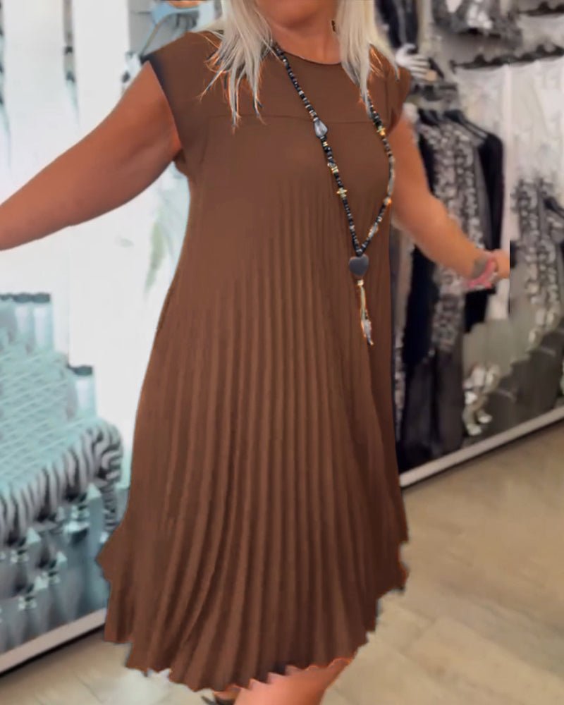 Eloria - Pleated Chic Dress