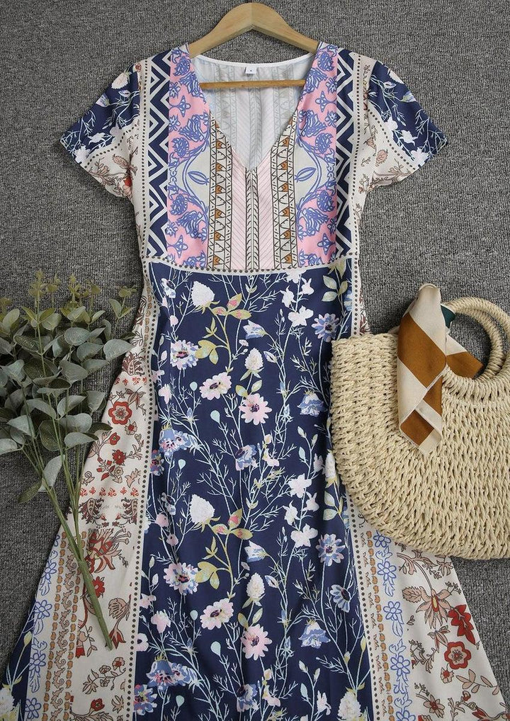 Evira - Boho Printed Dress