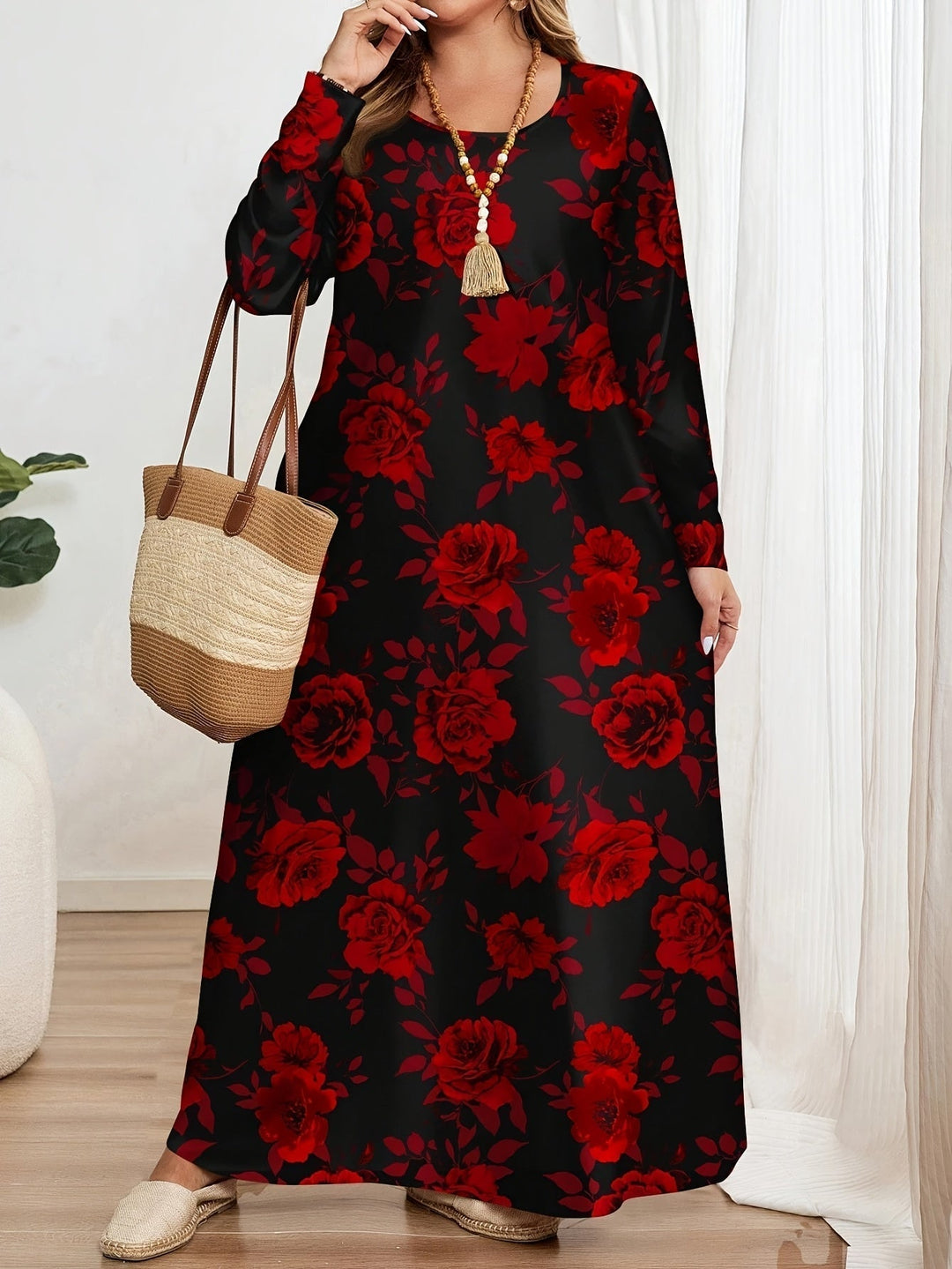 Elegant Floral Maxi Dress