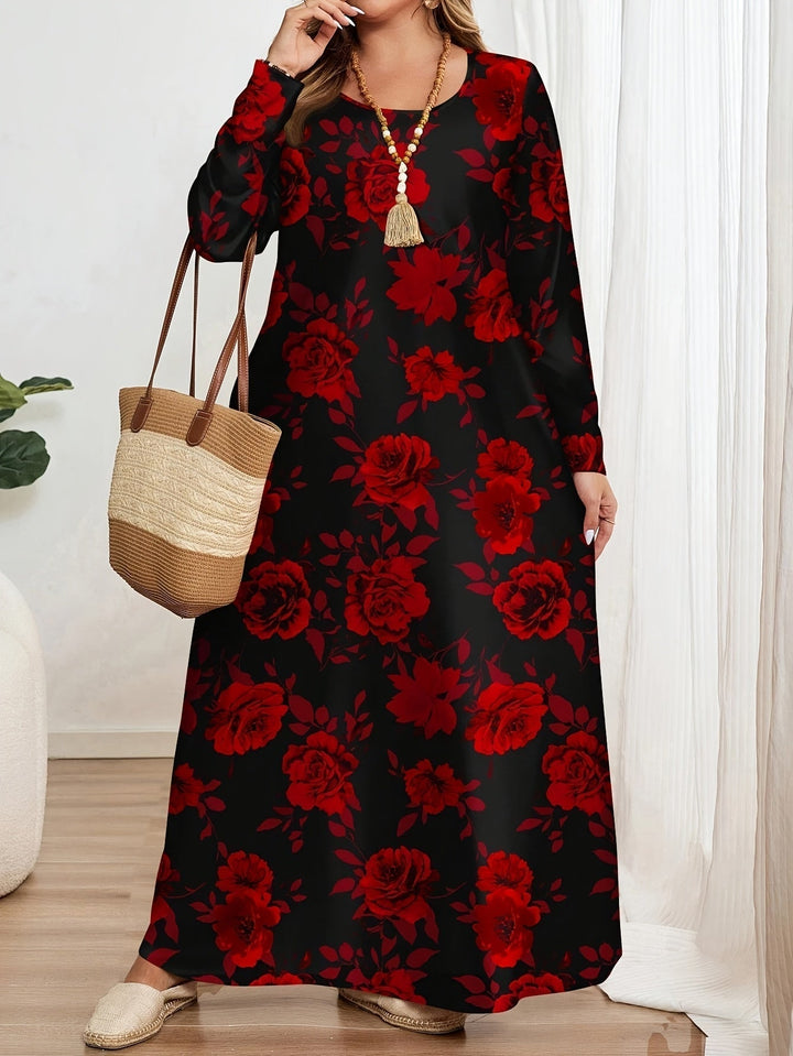 Elegant Floral Maxi Dress