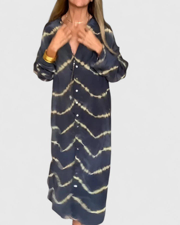 Amelie™ | Stylish Bohemian Striped Maxi Dress
