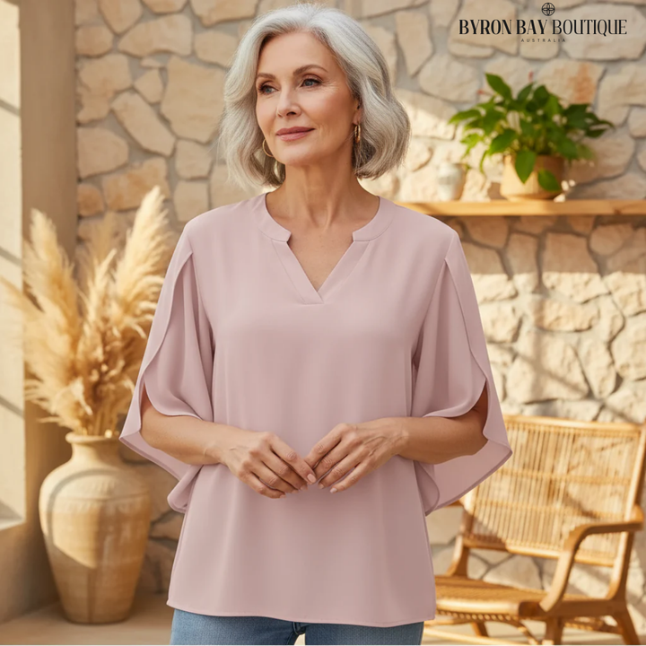 Katelina - Elegant V-Neck Top