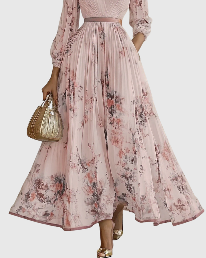 Darla - Pleated Elegance Dress