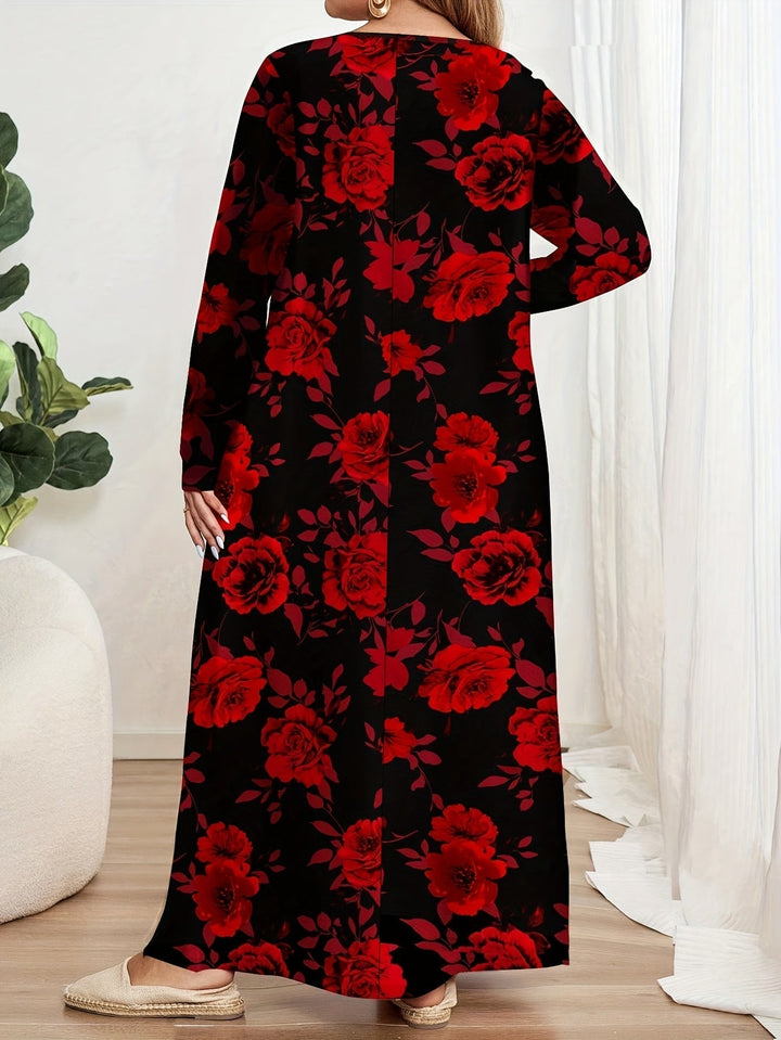 Elegant Floral Maxi Dress