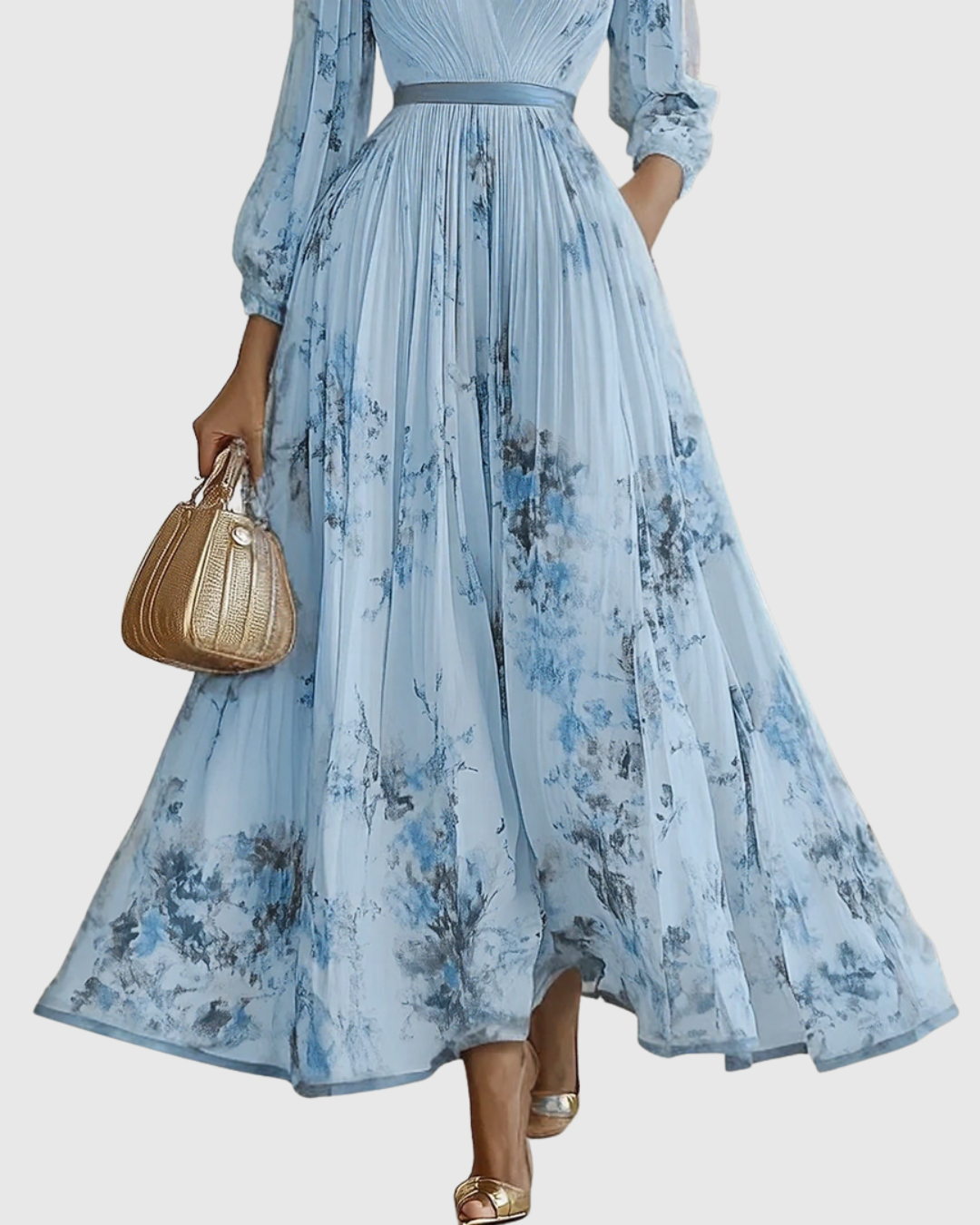 Darla - Pleated Elegance Dress