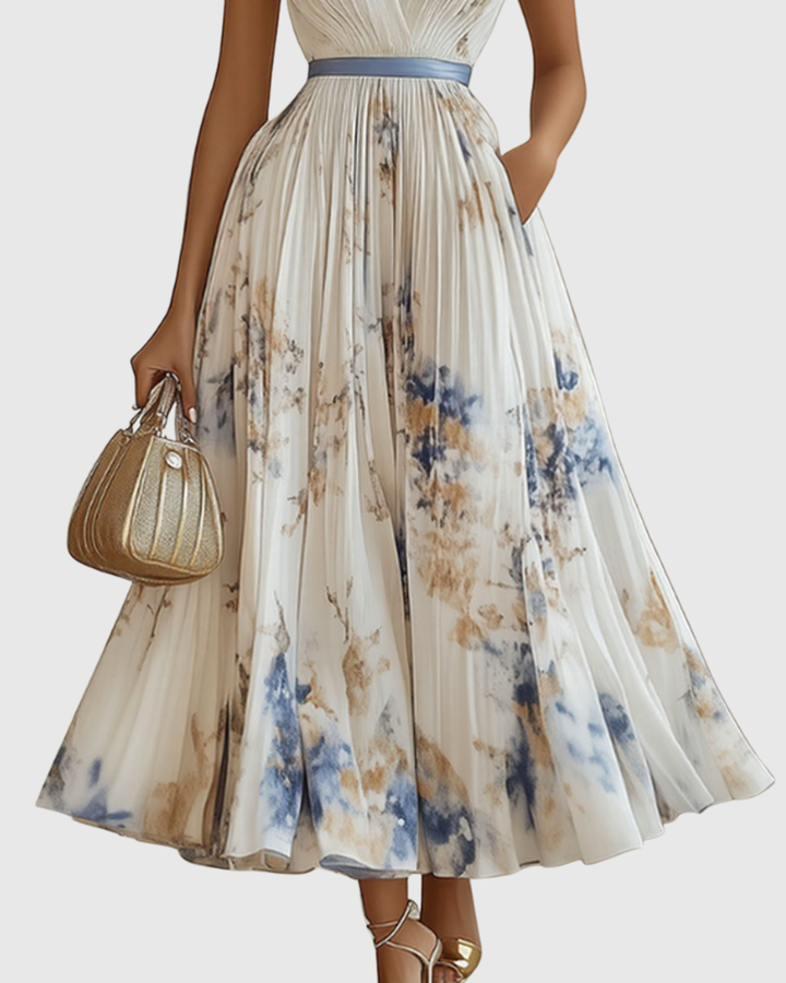 Darla - Pleated Elegance Dress