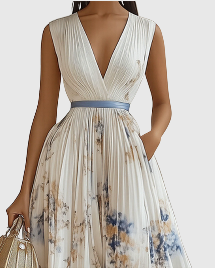 Darla - Pleated Elegance Dress