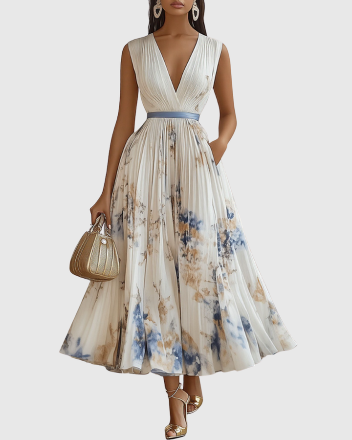 Darla - Pleated Elegance Dress