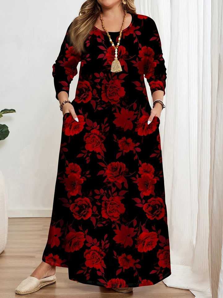 Elegant Floral Maxi Dress