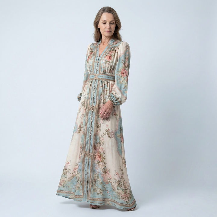 Evelyn Grace | Chic Floral Maxi Dress