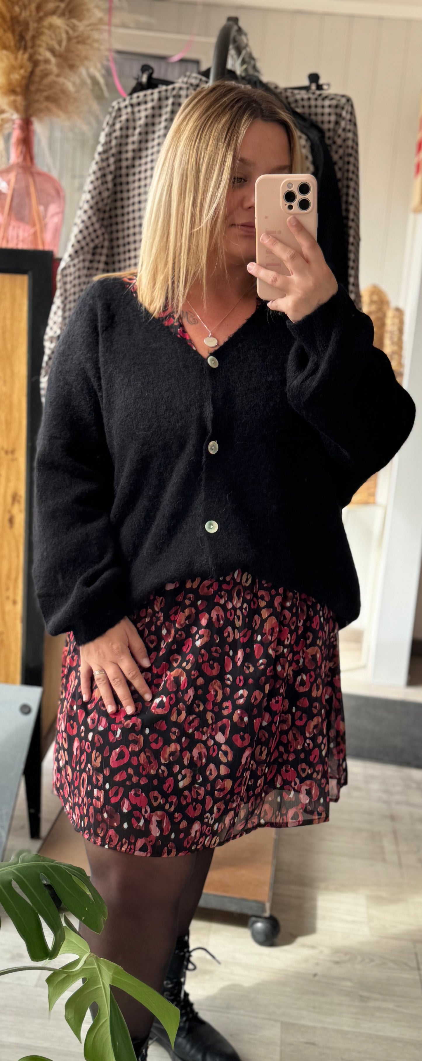 Robe Livia – Léopard Rouge & Orange Du L au 4XL