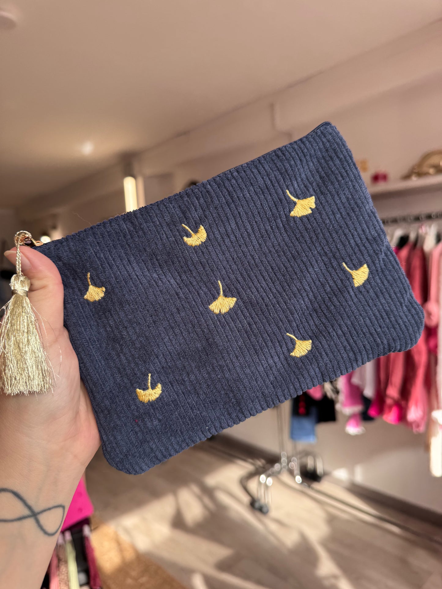 Pochette bleu marine