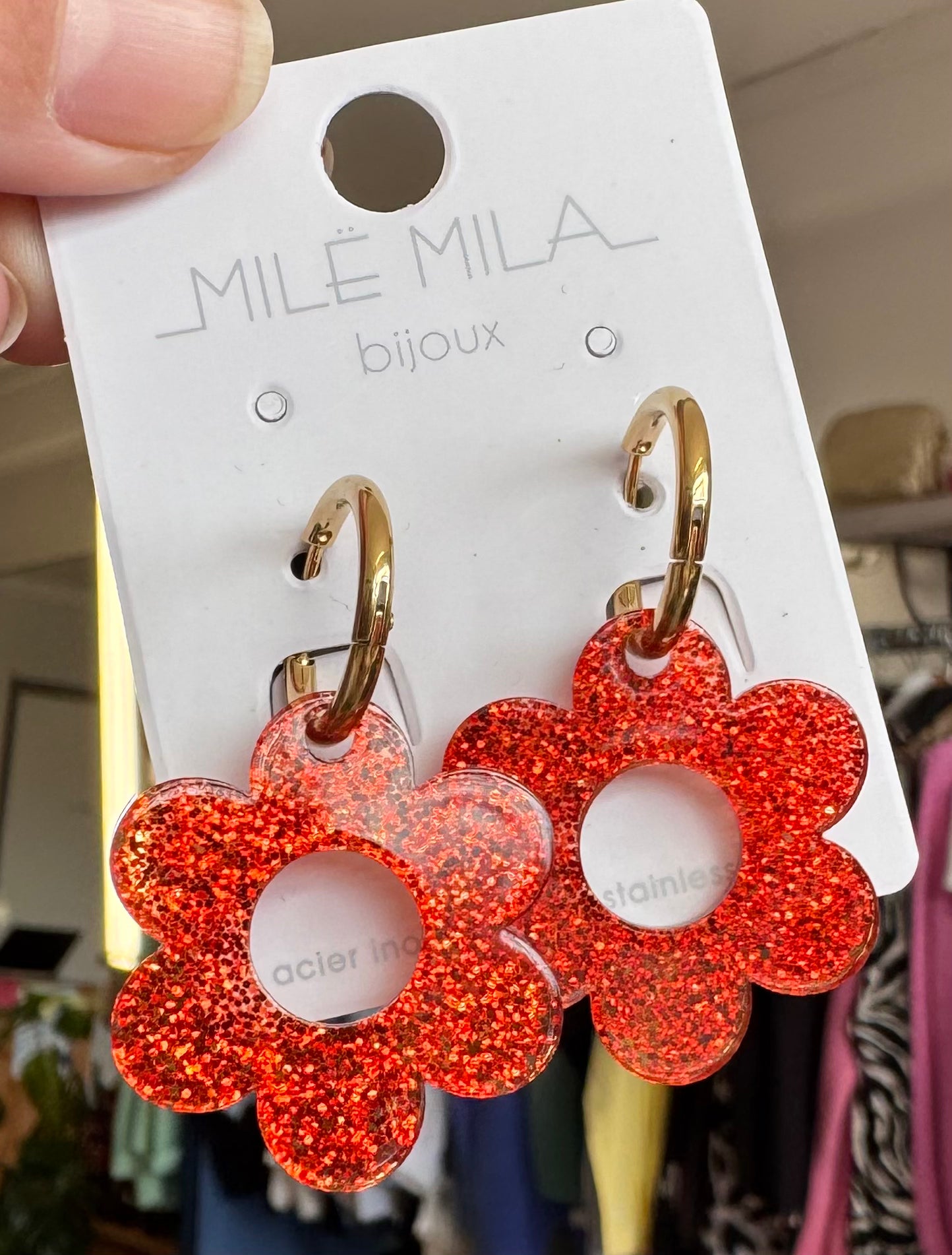 Boucles d'oreilles fleurs