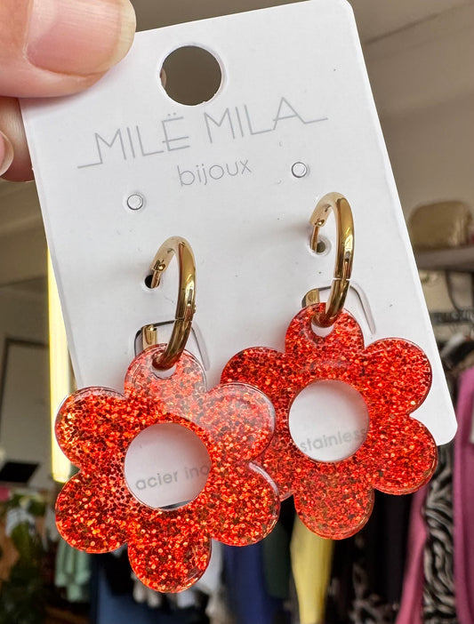 Boucles d'oreilles fleurs