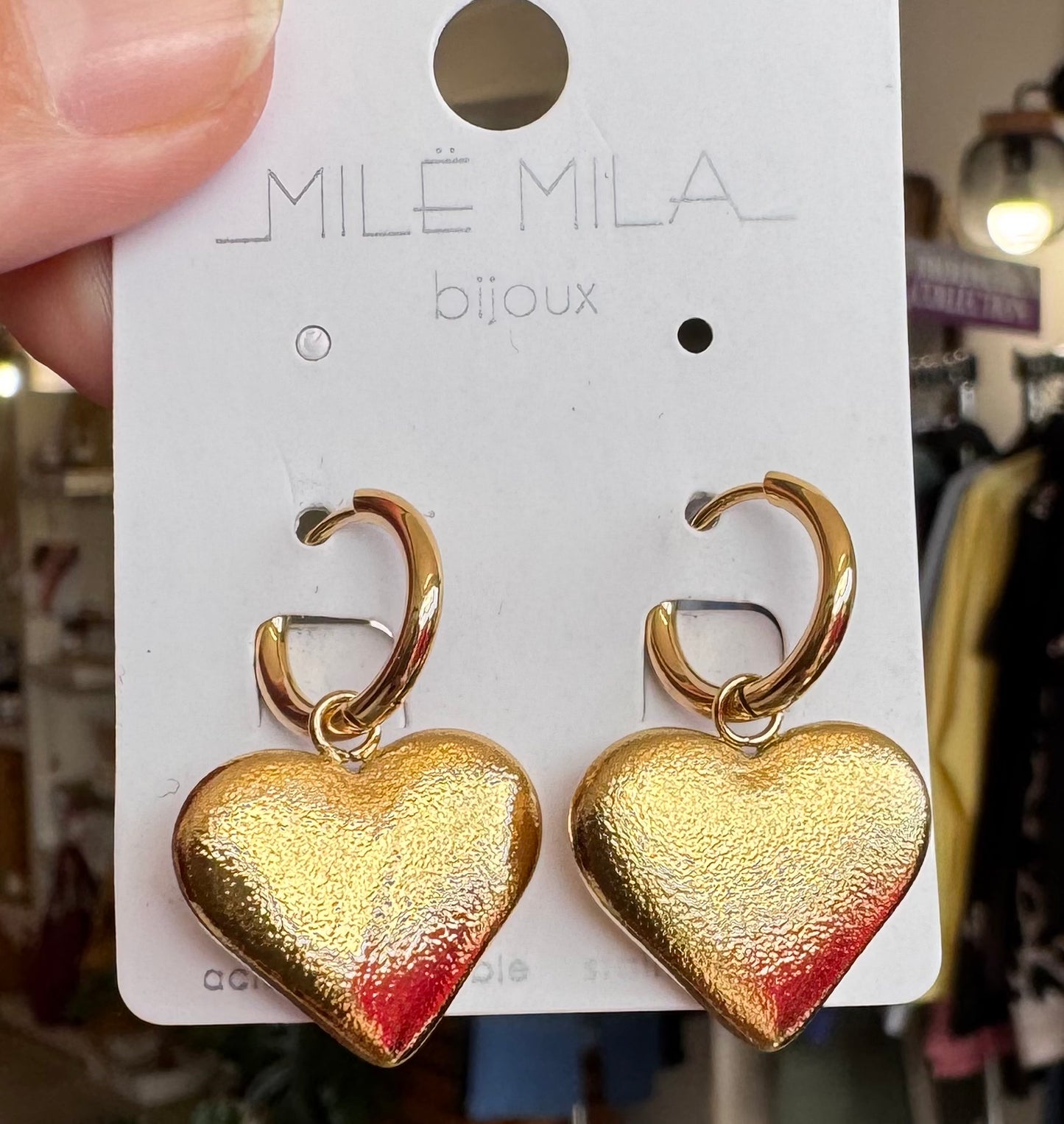 Boucles d'oreilles coeurs