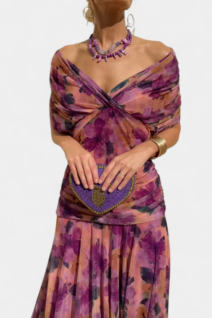 Amaris - Elegant Off-Shoulder Dress
