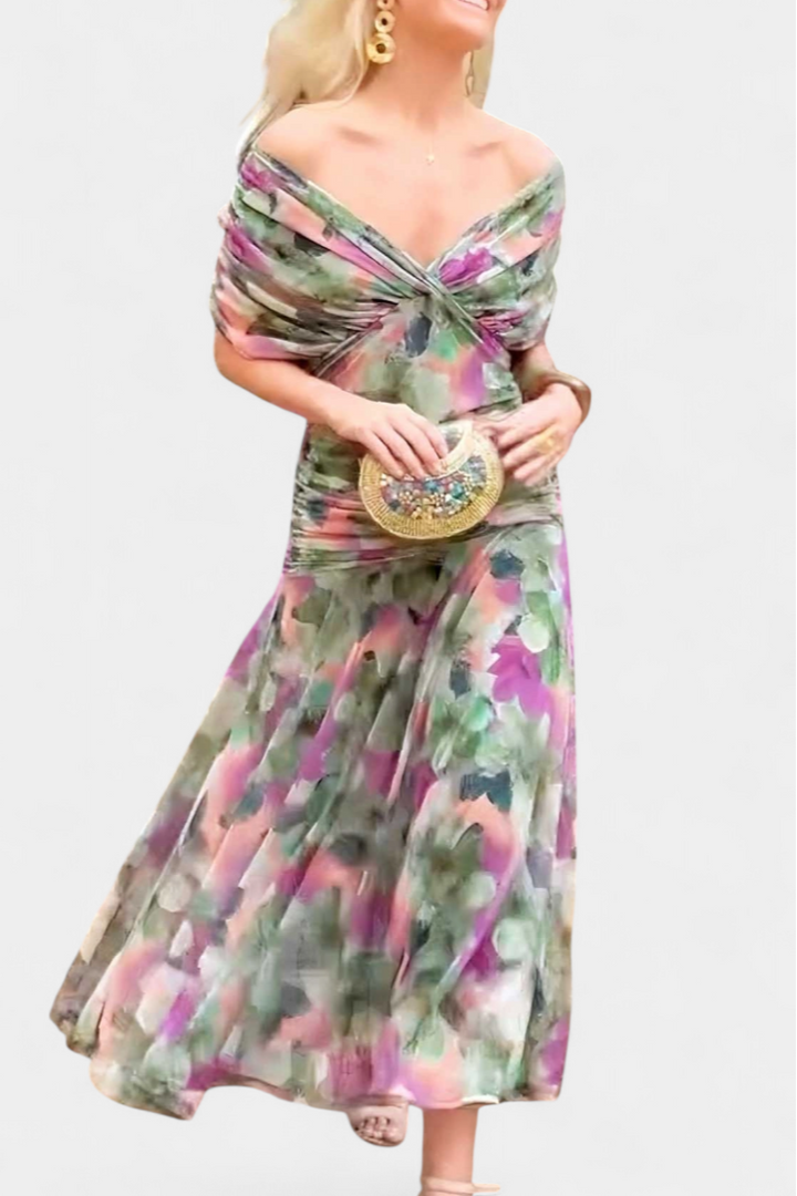 Amaris - Elegant Off-Shoulder Dress