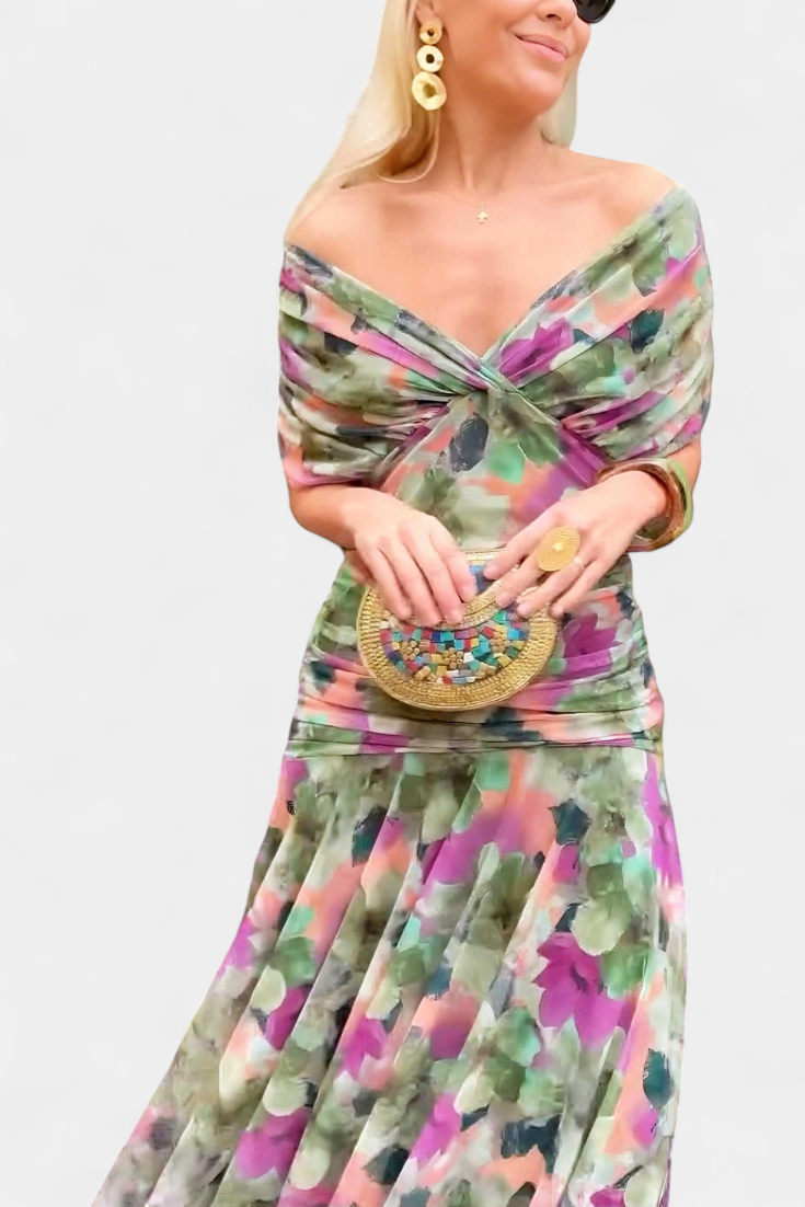 Amaris - Elegant Off-Shoulder Dress