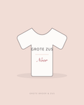 Kindershirt met de tekst grote zus en de naam Noor