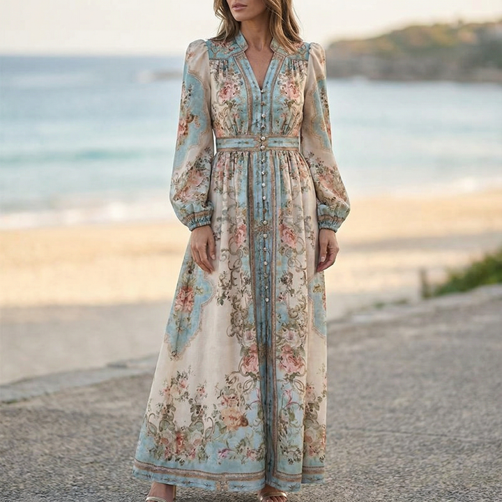 Evelyn Grace | Chic Floral Maxi Dress